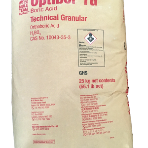 Boric acid H3BO3 99%, Mỹ, 25kg/bao